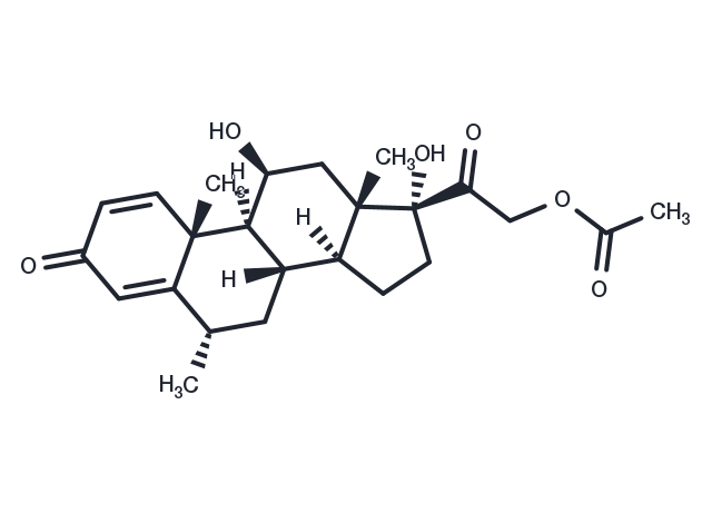 TargetMol Chemical Structure Methylprednisolone Acetate