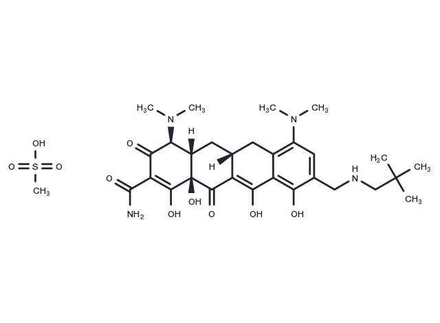 Omadacycline mesylate Chemical Structure