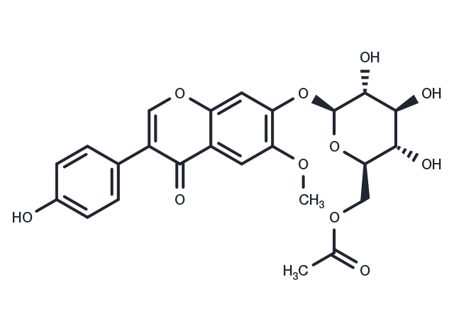 6''-O-Acetylglycitin Chemical Structure