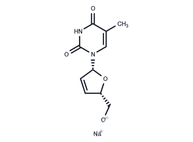 Stavudine sodium Chemical Structure