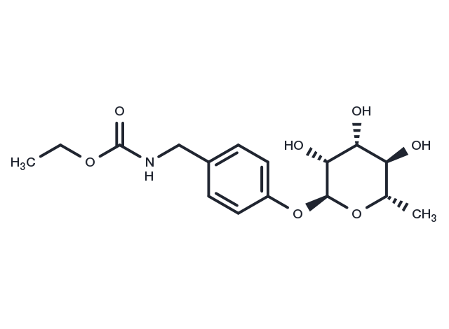 TargetMol Chemical Structure Ethyl 4-(rhamnosyloxy)benzylcarbamate