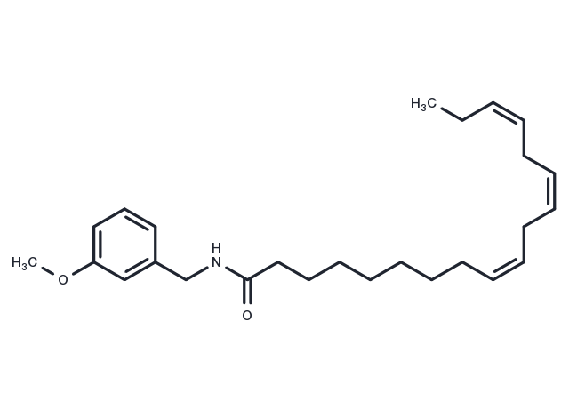 TargetMol Chemical Structure N-(3-Methoxybenzyl)-(9Z,12Z,15Z)-octadecatrienamide