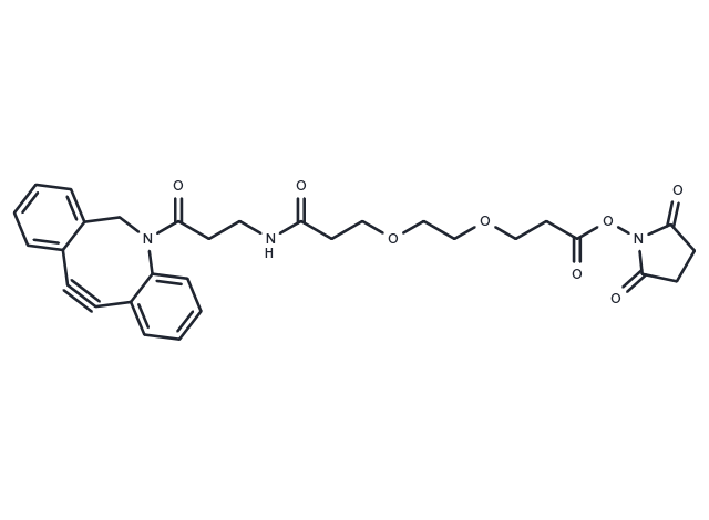 TargetMol Chemical Structure DBCO-NHCO-PEG2-NHS ester
