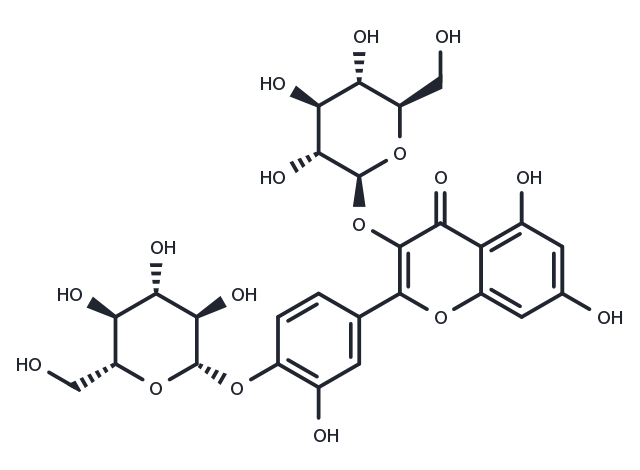 Quercetin 3,4'-diglucoside Chemical Structure