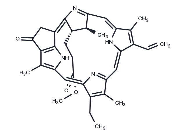 Methyl pyropheophorbide-a Chemical Structure