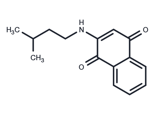 2-(Isopentylamino)naphthalene-1,4-dione Chemical Structure