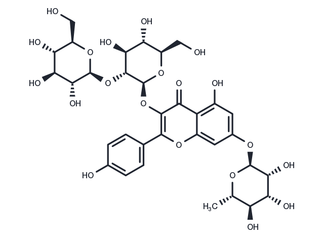 TargetMol Chemical Structure Kaempferol 3-sophoroside 7-rhamnoside