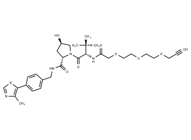 VH032-PEG3-acetylene Chemical Structure