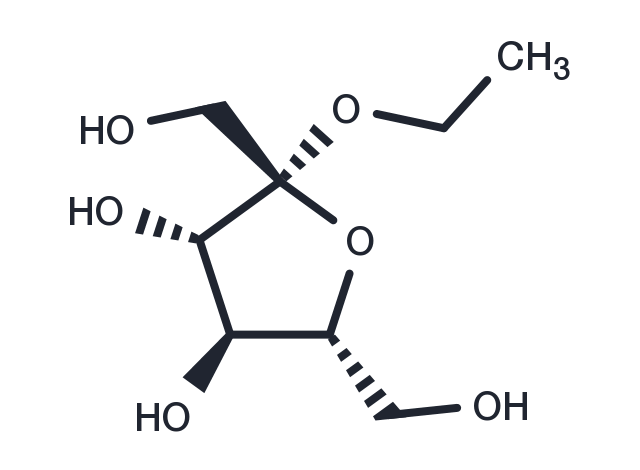 Ethyl β-D-fructofuranoside Chemical Structure
