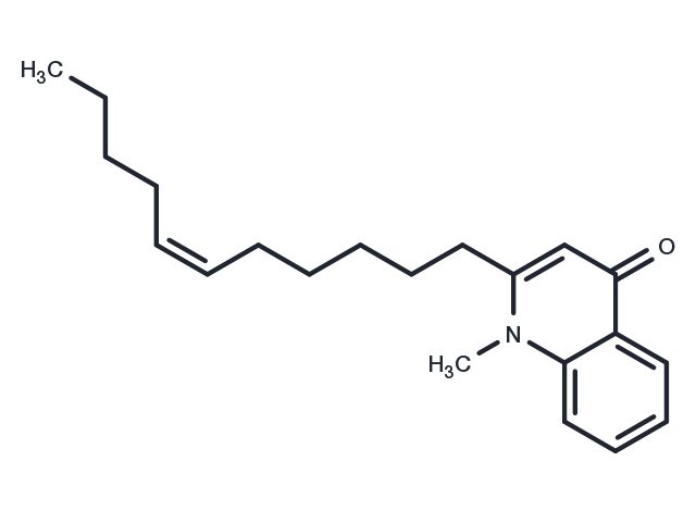 1-Methyl-2-[(Z)-6-undecenyl]-4(1H)-quinolone Chemical Structure