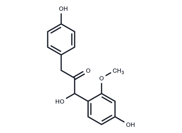 TargetMol Chemical Structure 1-Hydroxy-1-(4-hydroxy-2-methoxyphenyl)-3-(4-hydroxyphenyl)propan-2-one
