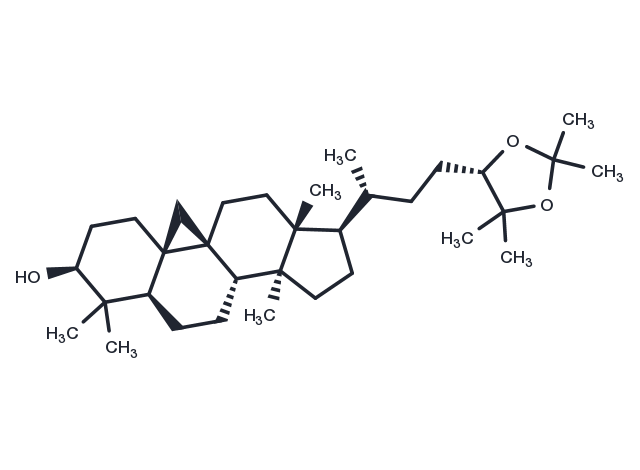 TargetMol Chemical Structure (24S)-Cycloartane-3,24,25-triol 24,25-acetonide