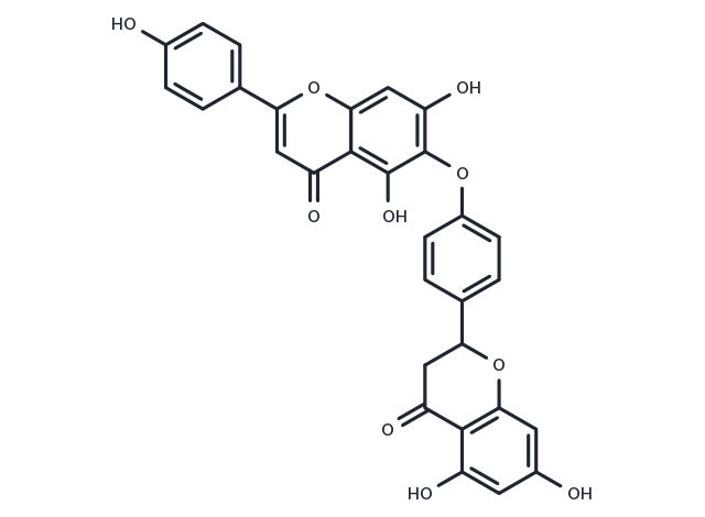 2,3-Dihydrohinokiflavone Chemical Structure