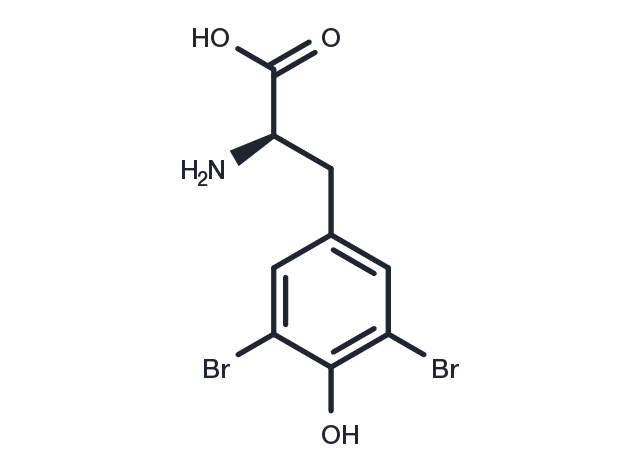 (R)-2-Amino-3-(3,5-dibromo-4-hydroxyphenyl)propanoic acid Chemical Structure