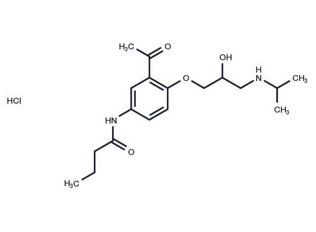 TargetMol Chemical Structure Acebutolol hydrochloride