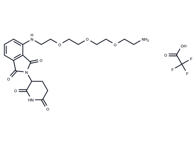 Pomalidomide-PEG3-C2-NH2 (TFA) Chemical Structure