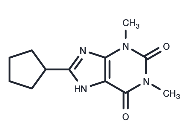 TargetMol Chemical Structure 8-Cyclopentyl-1,3-dimethylxanthine