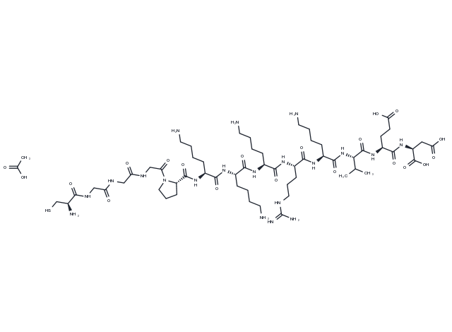 SV40 large T antigen NLS acetate Chemical Structure