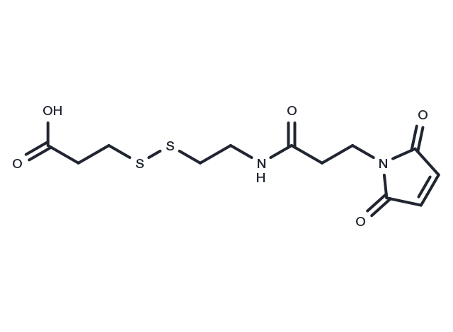 Mal-NH-ethyl-SS-propionic acid Chemical Structure