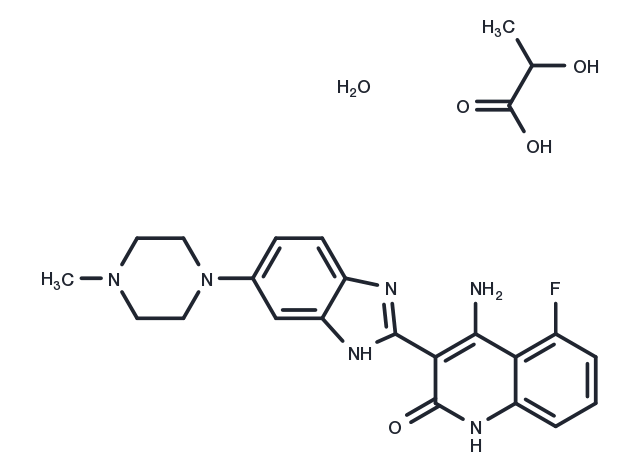 TargetMol Chemical Structure Dovitinib lactate hydrate