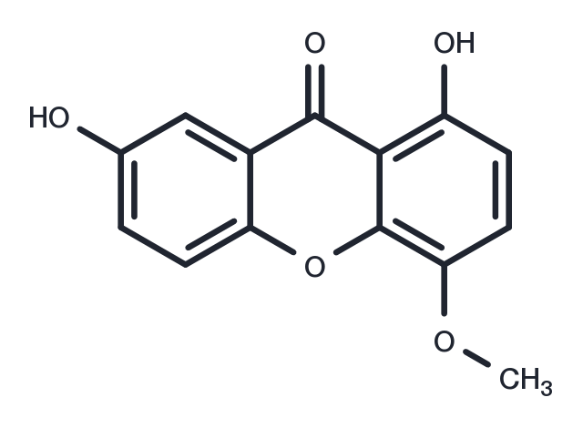 1,7-Dihydroxy-4-methoxyxanthone Chemical Structure