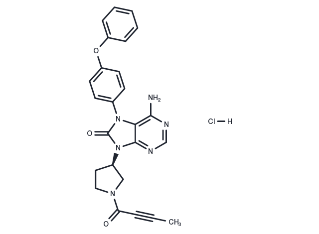 TargetMol Chemical Structure Tirabrutinib hydrochloride