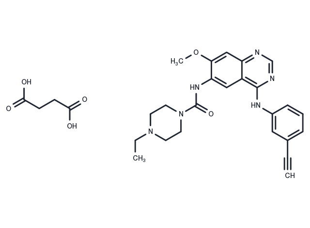 Epitinib succinate Chemical Structure