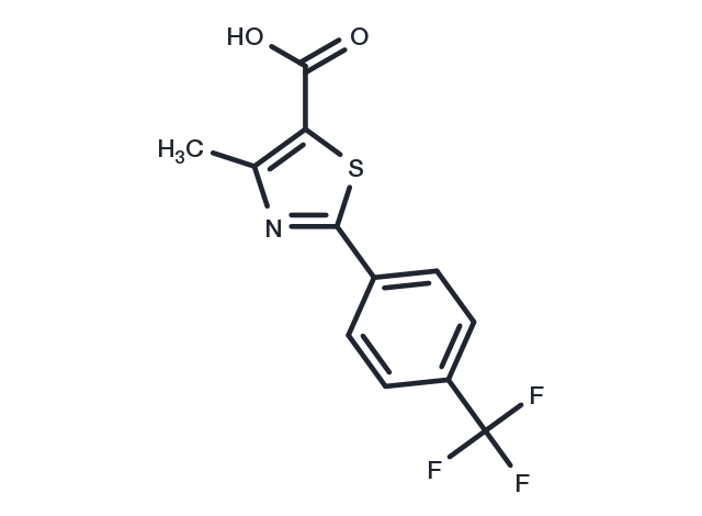 4-methyl-2-(4-(trifluoromethyl)phenyl)thiazole-5-carboxylic acid Chemical Structure