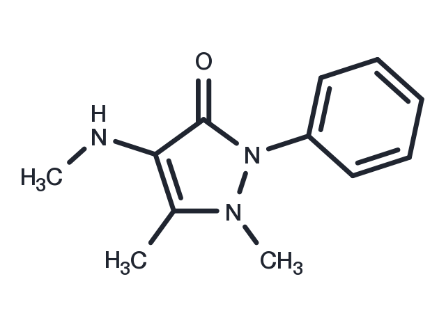 4-Methylamino antipyrine Chemical Structure