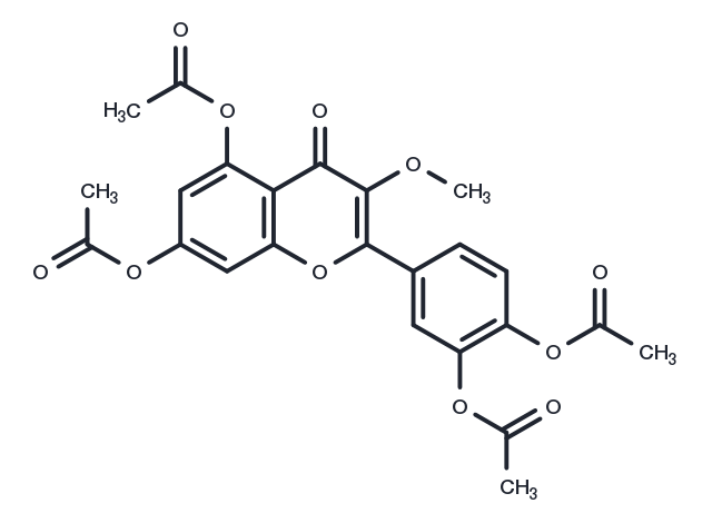 TargetMol Chemical Structure 3-O-Methylquercetin tetraacetate