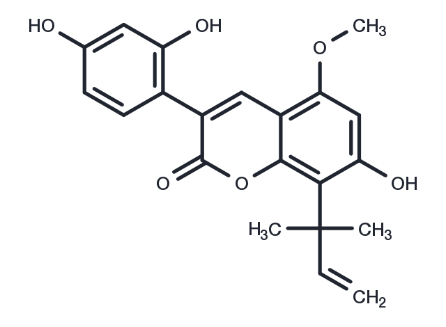 Licoarylcoumarin Chemical Structure