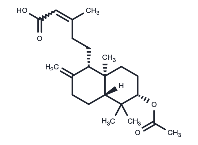TargetMol Chemical Structure 3-Acetoxy-8(17),13E-labdadien-15-oic acid