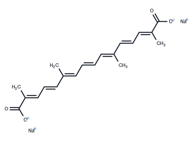 TargetMol Chemical Structure Transcrocetinate disodium
