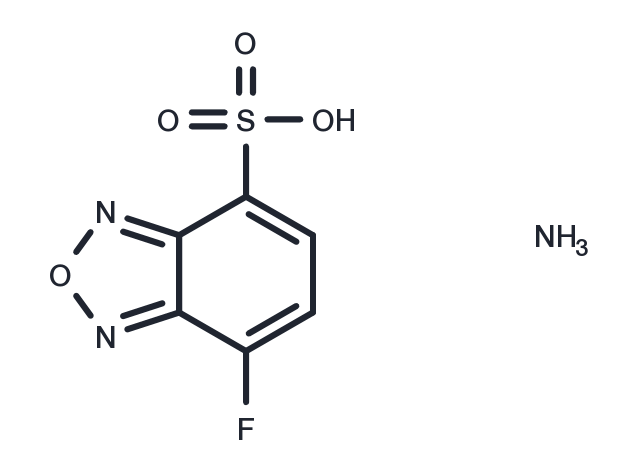 TargetMol Chemical Structure 7-Fluoro-2,1,3-benzoxadiazole-4-sulfonate (ammonium salt)