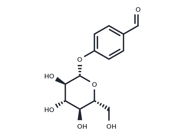 p-Hydroxybenzaldehyde glucoside Chemical Structure