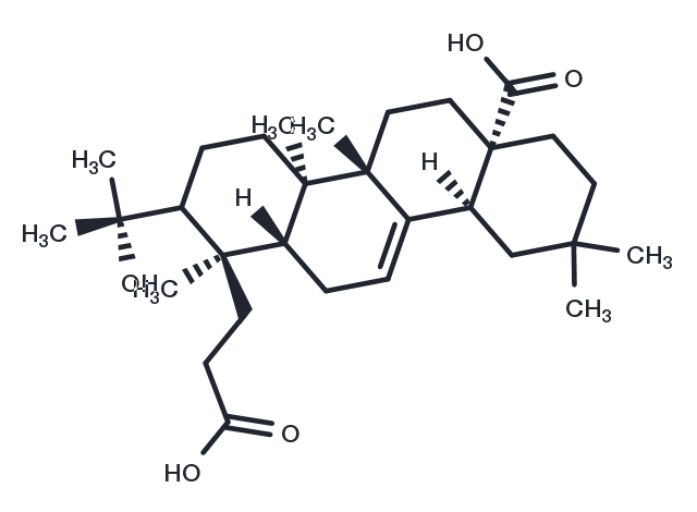 3,4-seco-Olean-12-en-4-ol-3,28-dioic acid Chemical Structure