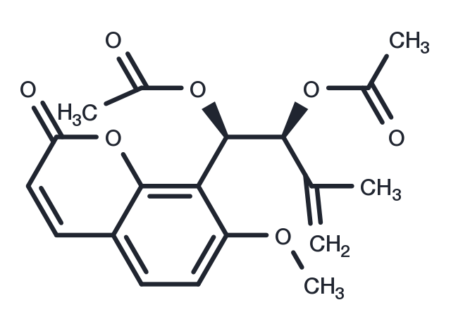 Murrangatin diacetate Chemical Structure