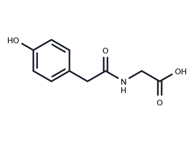 Hydroxyphenylacetylglycine Chemical Structure