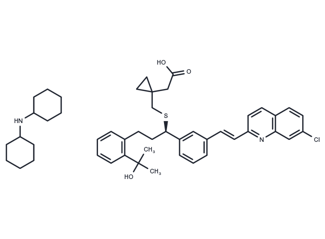 Montelukast dicyclohexylamine Chemical Structure