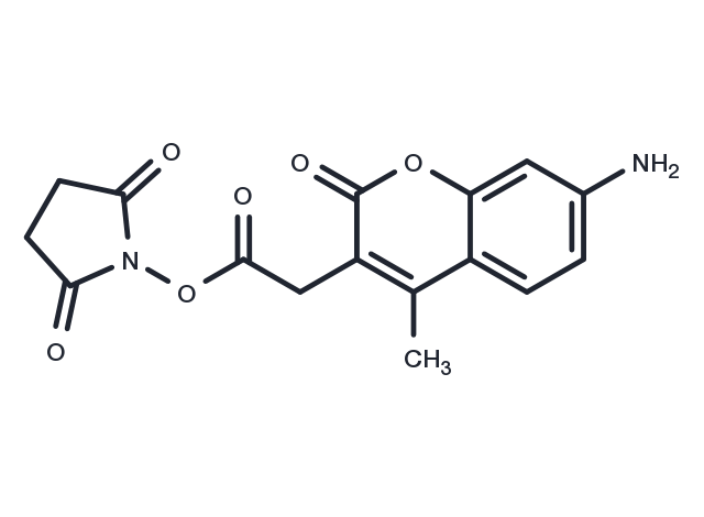 TargetMol Chemical Structure AMCA-H N-succinimidyl ester