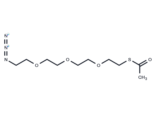 S-Acetyl-PEG3-azide Chemical Structure