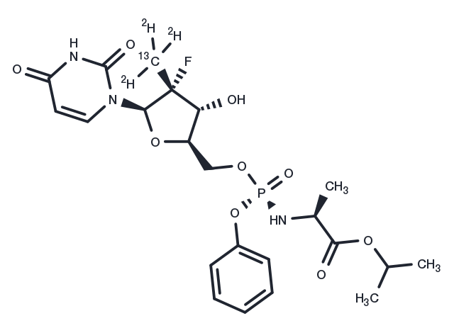 Sofosbuvir 13CD3 Chemical Structure