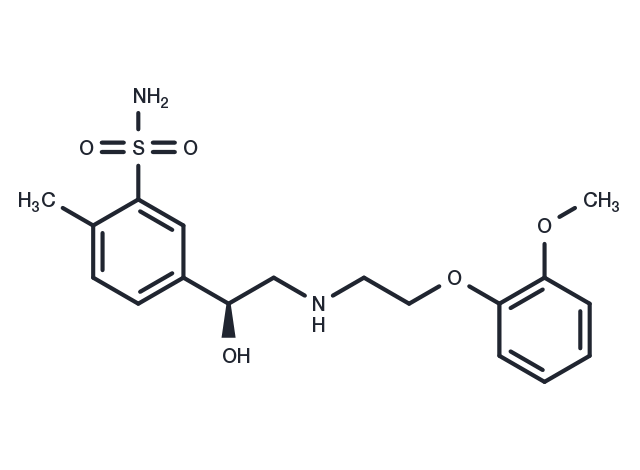 Amosulalol, (+)- Chemical Structure