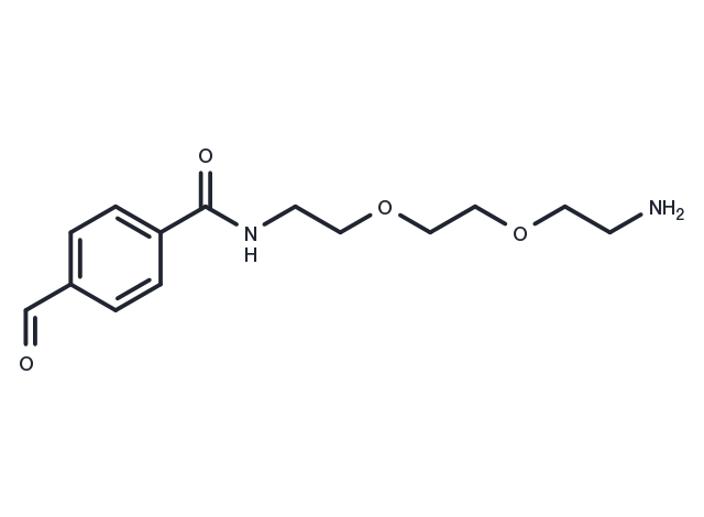 Ald-Ph-amido-C2-PEG2-amine Chemical Structure