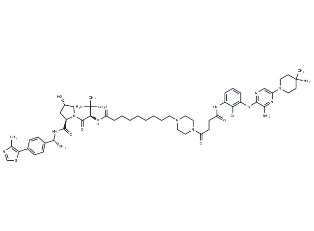 SHP2 protein degrader-2 Chemical Structure
