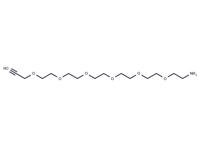 Propargyl-PEG6-NH2 Chemical Structure