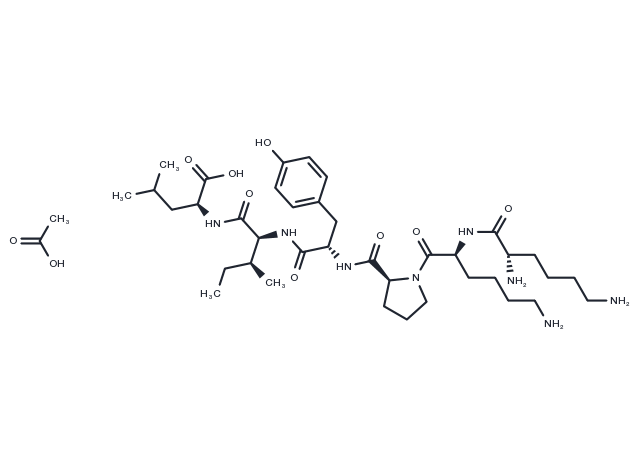 [Lys8, Lys9]-Neurotensin (8-13) acetate Chemical Structure
