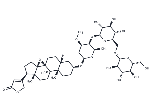 Adynerigenin beta-neritrioside Chemical Structure