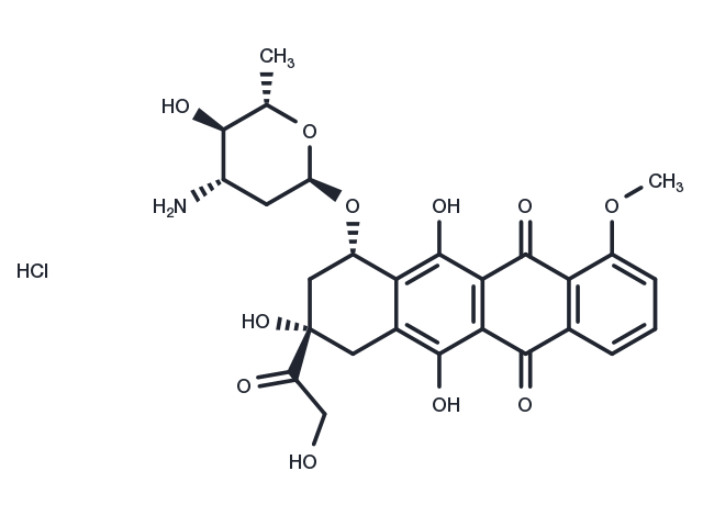Epirubicin hydrochloride Chemical Structure