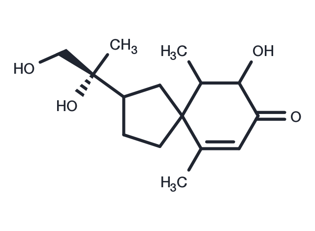 TargetMol Chemical Structure 3,11,12-Trihydroxyspirovetiv-1(10)-en-2-one